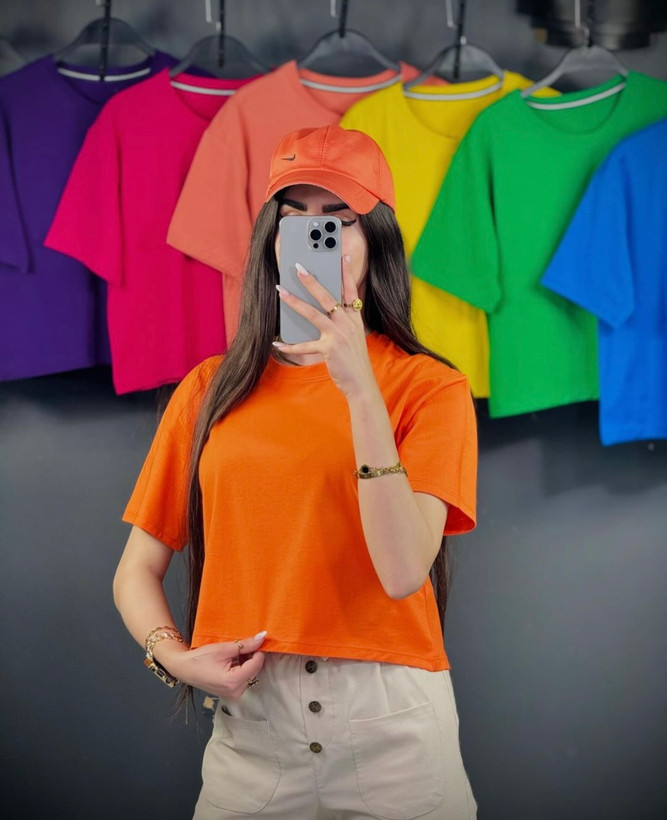 کراپ رنگی دخترونه