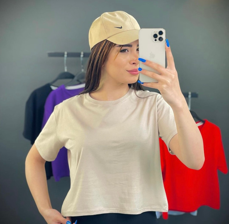 کراپ زنانه رنگی