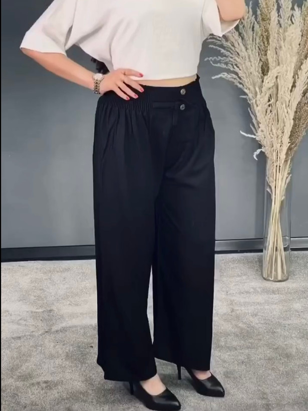 خرید آنلاین شلوار مشکی نخی