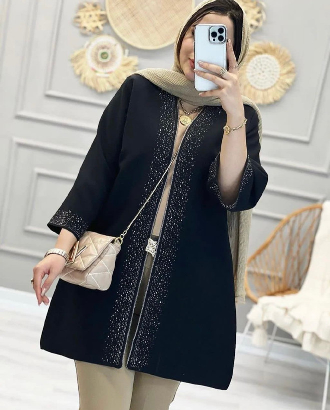 مانتو نگین دار مجلسی