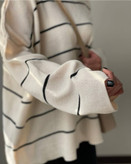 خرید بلوز بافت راه راه