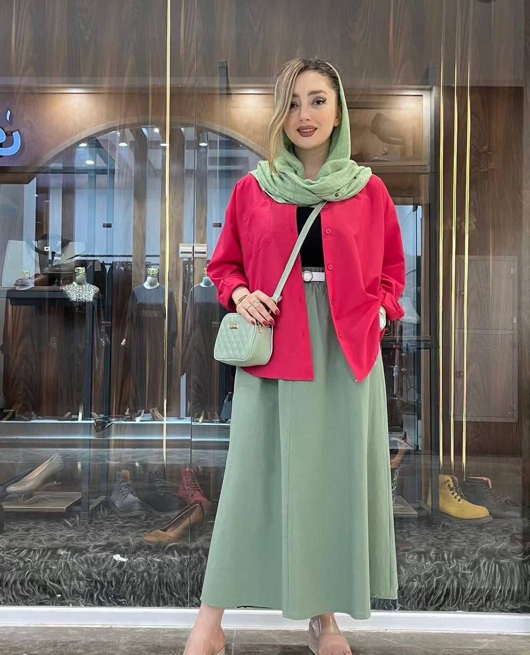 خرید آنلاین شومیز رنگی ساده